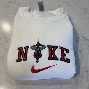 Embroidered Nike Spiderman Graphic Crewneck